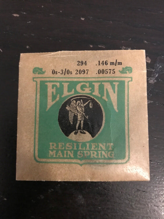 Elgin Factory Mainspring for 0s & 3/0s No. 2097 - Steel