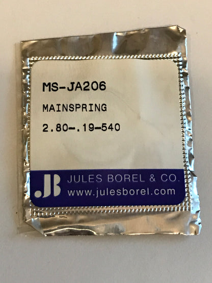 BOREL Mainspring JA206 for 16s Hamilton Factory No. 317 - Alloy