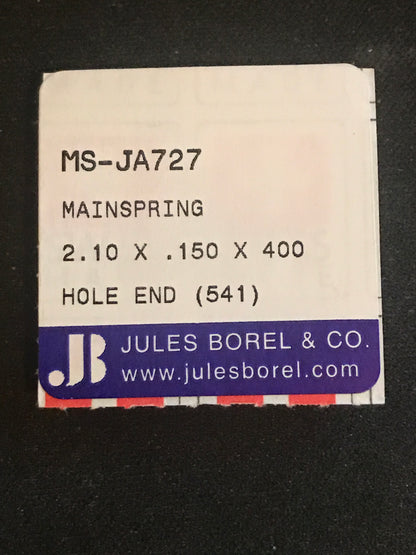 BOREL Mainspring JA727 - Waltham 6s movements No. 2219 - Alloy
