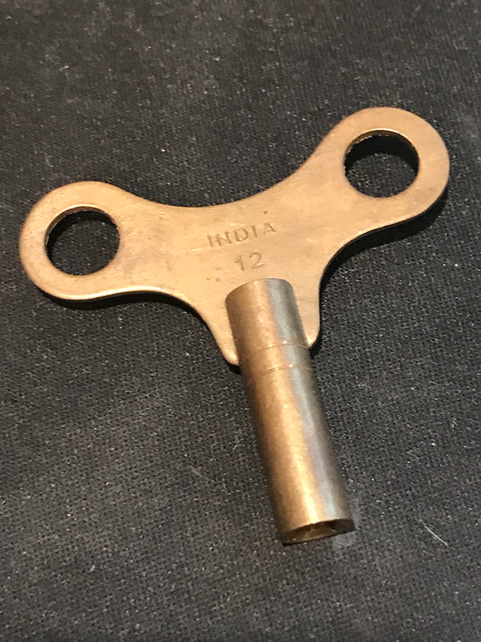 Brass Single End Clock Key #12 (5.25mm)