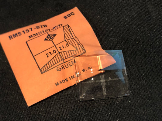SUC Rocket Faceted Crystal RMS 157-87D for GRUEN - 23.0 x 21.5mm - New