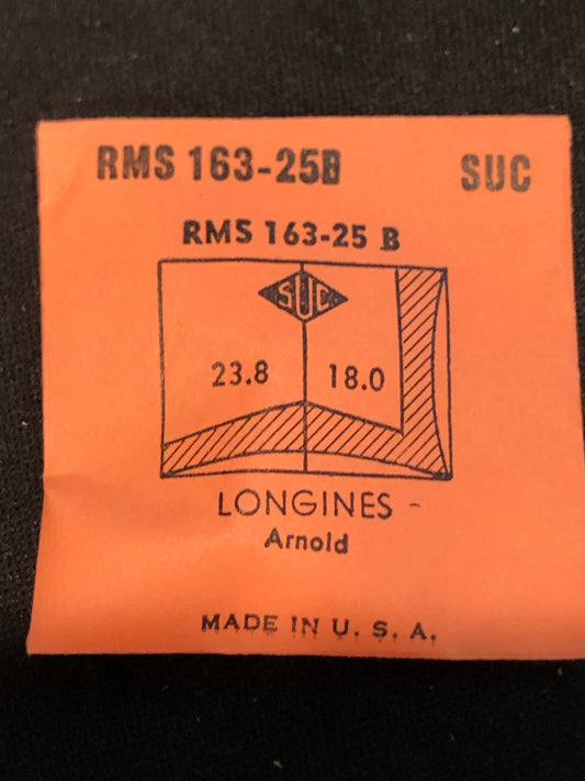 SUC Rocket Faceted Crystal RMS 163-25B for LONGINES Arnold - 23.8 x 18.0mm - New