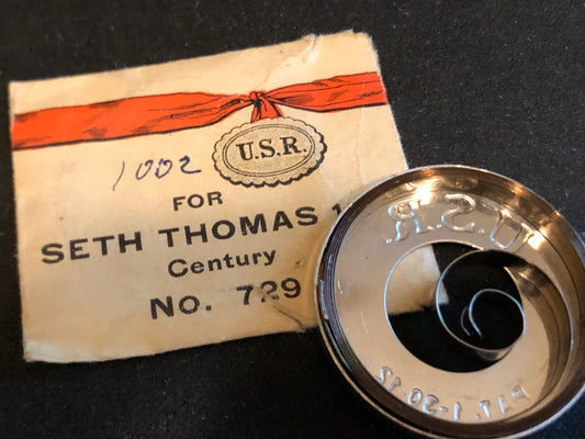USR Mainspring for Seth Thomas / Century 18s No. 729 - Steel