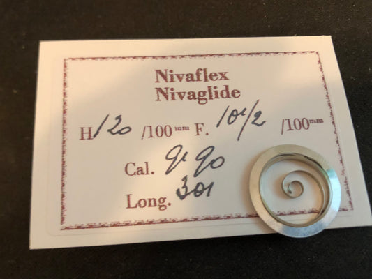 Nivaflex Nivaglide Alloy Mainspring 1.20 x .105 for AS 1538, 1539, 1588, 1593 + many others