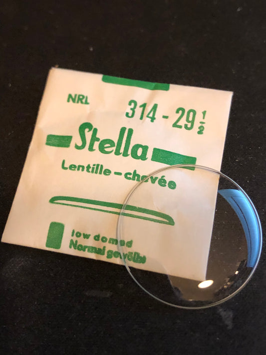Stella NRL 314 - 29½ Wrist Watch Crystal 31.4mm - New