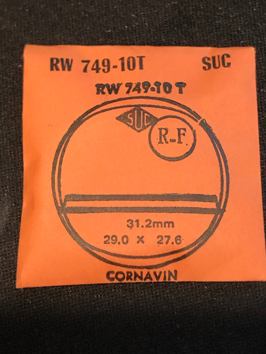 SUC Rocket Crystal RW 749-10T for Cornavin Swiss Wrist Watch - 29.0 x 27.6mm - New
