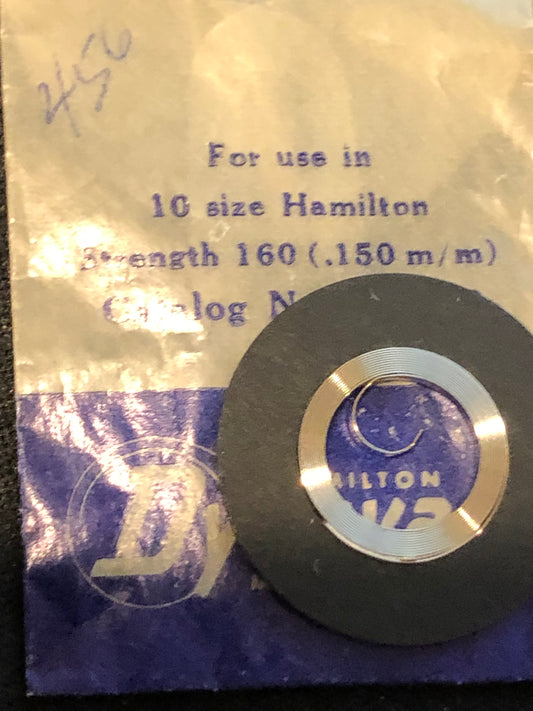 Hamilton Dynavar 10s Mainspring for 917, 921, 923 & 945 No. 20432 - Alloy