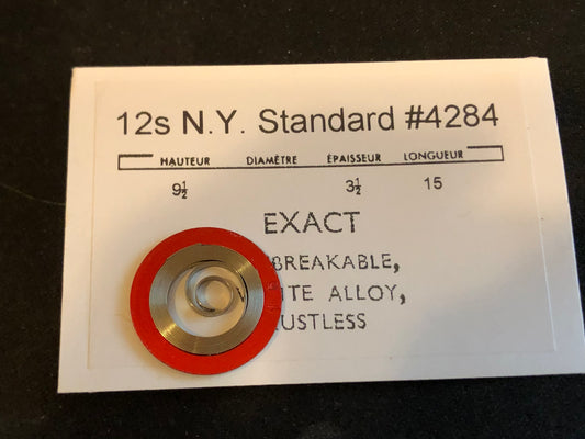 N.Y. Standard 12s Mainspring #4284 (EXACT) - Alloy