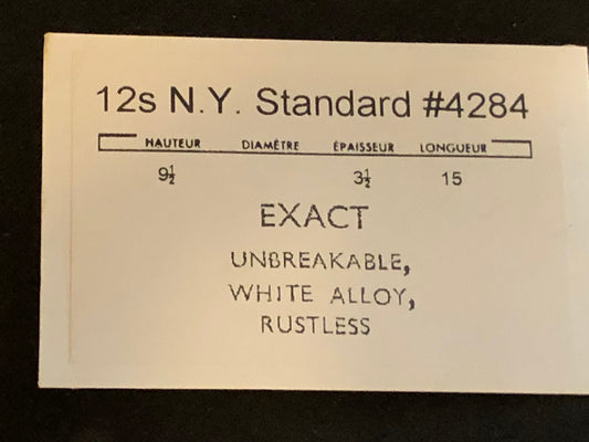 N.Y. Standard 12s Mainspring #4284 (EXACT) - Alloy