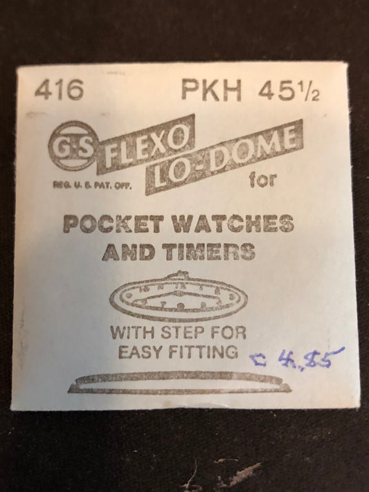 GS PKH45½ Pocket Watch Crystal 41.6mm - New
