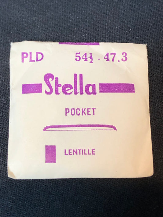 Stella PLD-473 54½ Round Pocket Watch Crystal 47.3mm - New