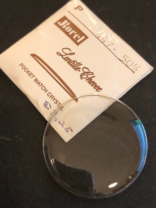 Borel P 447 - 50½ Lentille - Chevee 44.7mm Acrylic Pocket Watch Crystal - New