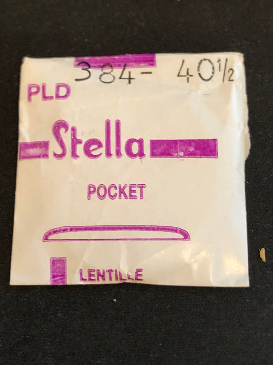 Stella PLD-384 40½ Round Pocket Watch Crystal 38.4mm - New