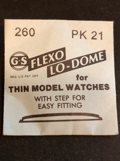 GS PK21 Wrist Watch Crystal 26.0mm - New