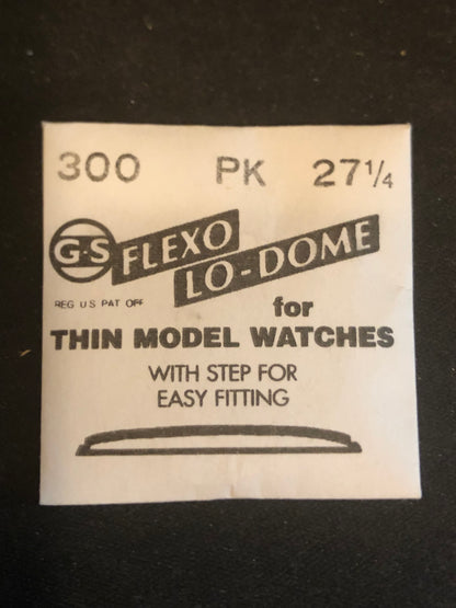 GS PK27¼ Wrist Watch Crystal 30.0mm - New