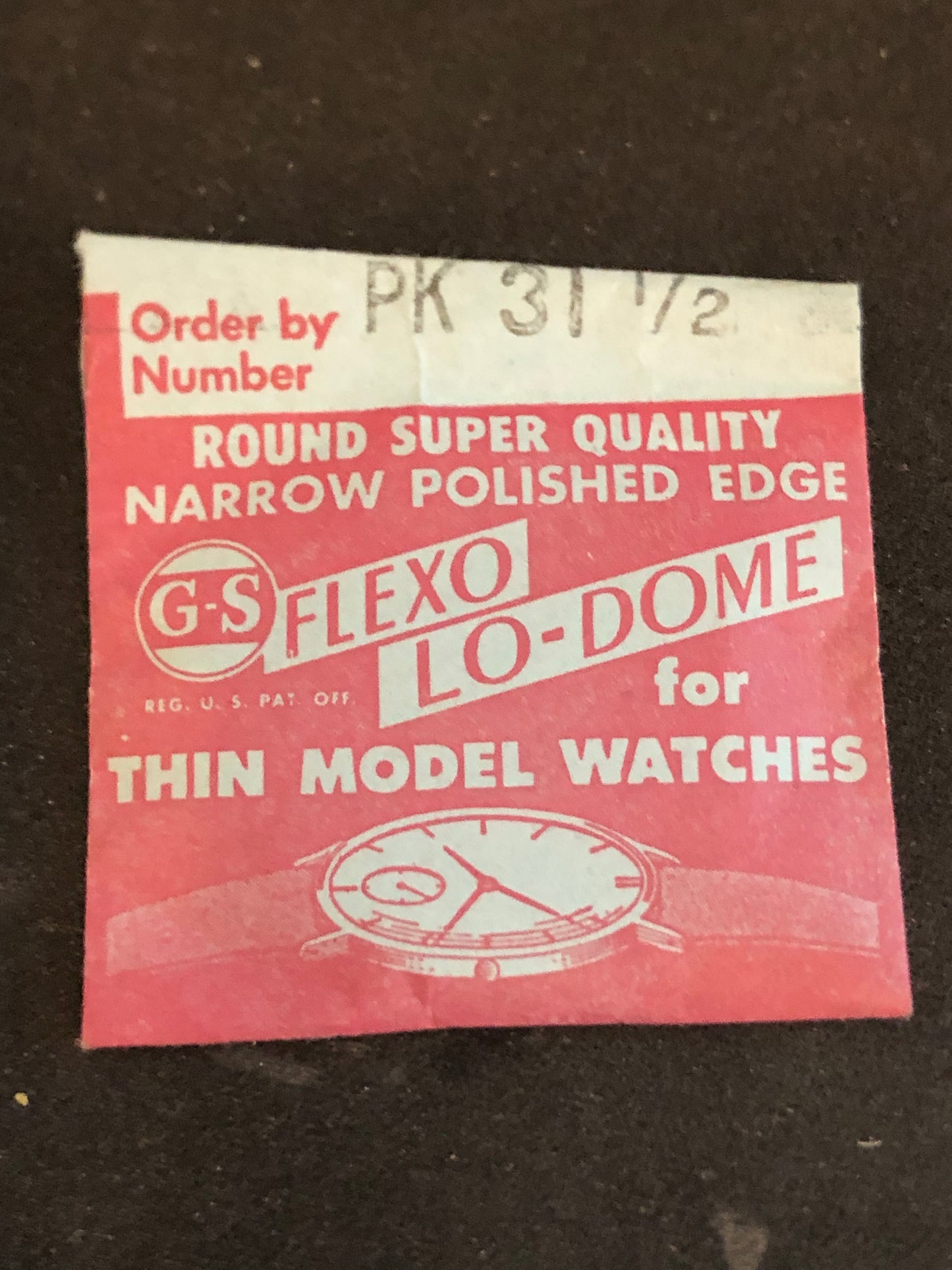 GS PK31½ Wrist Watch Crystal 32.7mm - New