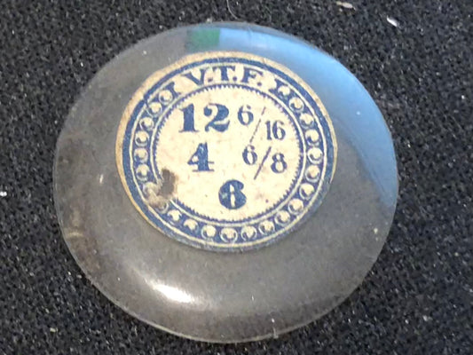 VTF Vintage Glass Hunting Case Watch Crystal 12-6/16 (~27.9mm) - NOS