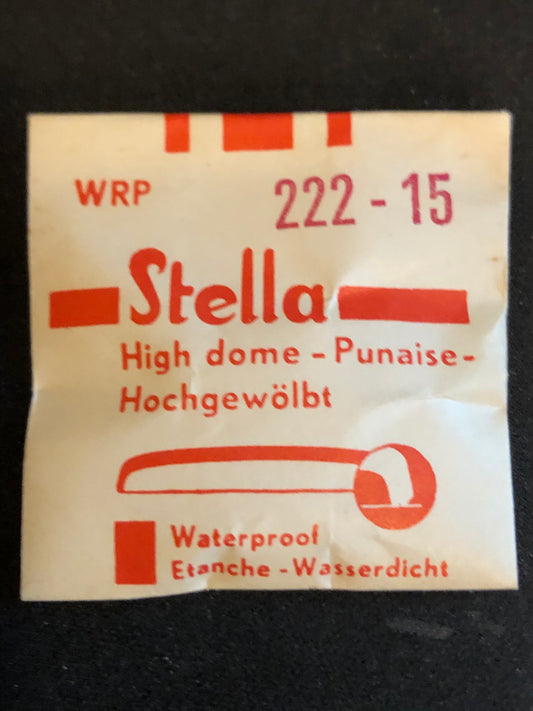 Stella WRP-222 15 Round High Dome Waterproof Wrist Watch Crystal 22.2mm - New