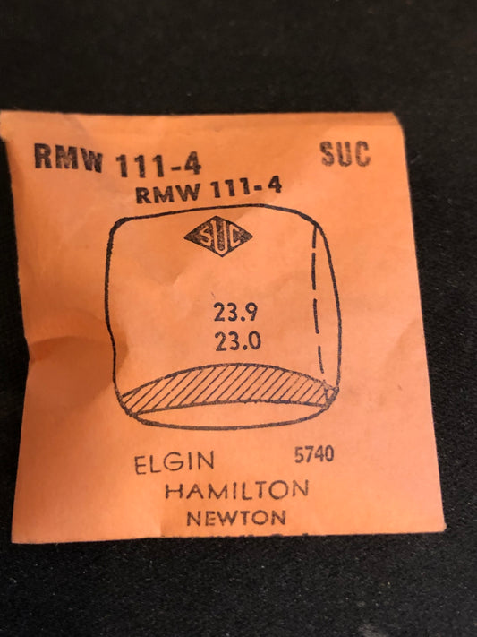 SUC Rocket Crystal RMW 111-4 for ELGIN 5740 & HAMILTON Newton - 23.9 x 23.0mm - New