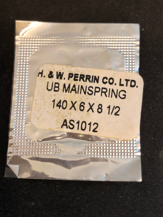H. & W. Perrin Co. Mainspring for AS caliber 976, 1012 - Alloy