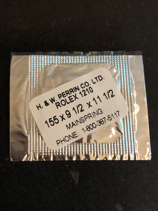 H. & W. Perrin Co. Mainspring for ROLEX caliber 1210 Movements - Alloy
