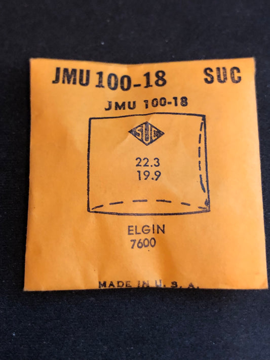 SUC Fancy Crystal JMU 100-18 for ELGIN #7600 - 22.3 x 19.9mm - New