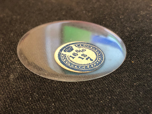 Vintage Glass Hunting Case Watch Crystal 16-8/16 (~37.2mm) - NOS