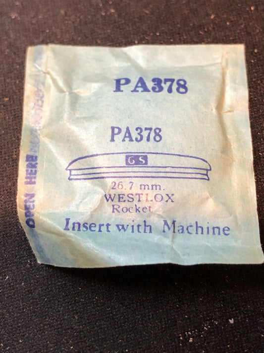 GS PA378 Wrist Watch Crystal 26.7mm for Westclox Rocket - New