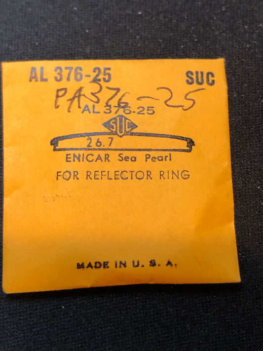 SUC AL 376-25 Wrist Watch Crystal 26.7mm for ENICAR Sea Pearl - New