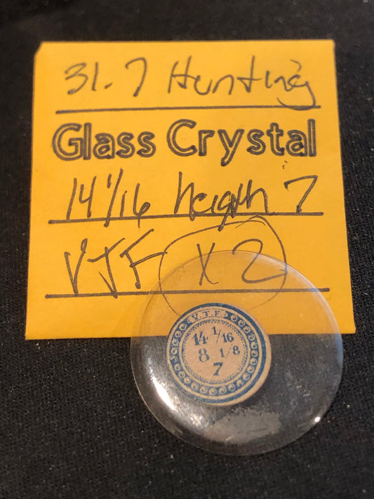 VTF Vintage Glass Hunting Case Watch Crystal 14-1/16 (~31.7mm) - NOS