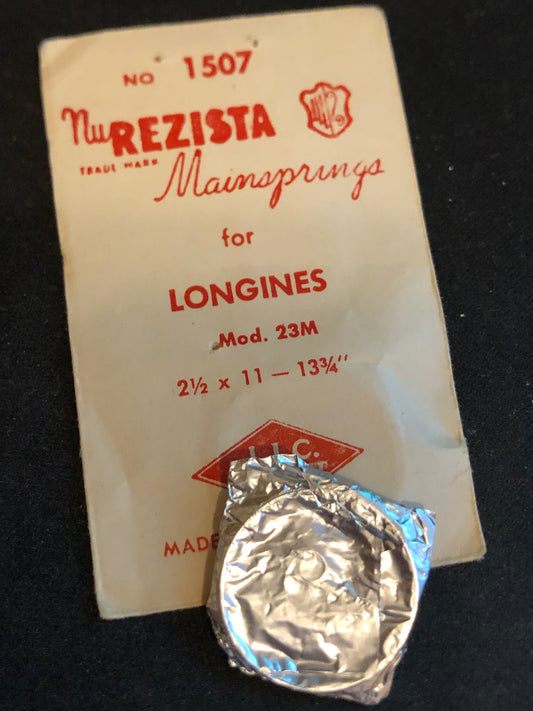 NuREZISTA Mainspring #1507 for Longines caliber 23M - Steel