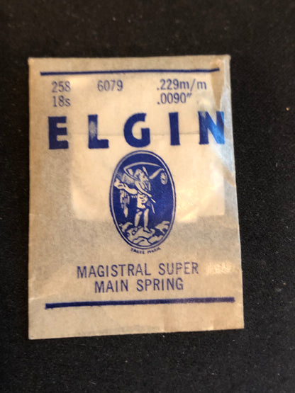 Elgin Factory Mainspring for 18s No. 6079 (812) - Alloy