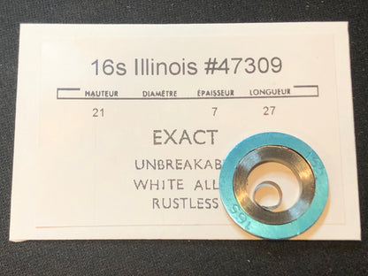 Illinois Mainspring for 16s No. 47309 for 60 hr RR watches (EXACT) - Alloy