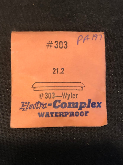 Electro-Seal #303 (PA197) Wrist Watch Crystal 21.2mm for Wiyler - New