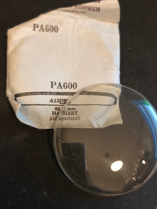 GS PA600 Pocket Watch Crystal for Hanhart Sportscraft Timer 48.46mm - New