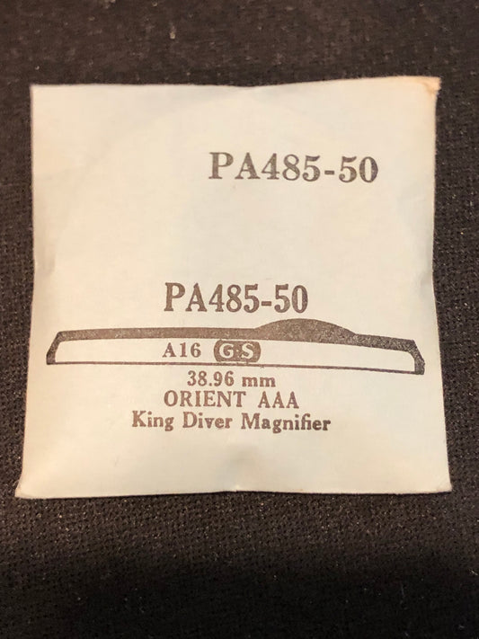 GS PA485-50 Watch Crystal 38.96 mm for Orient King Diver - New