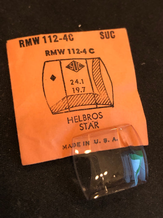 SUC Rocket Faceted Crystal RMW 112-4C for HELBROS - 24.1 x 19.7mm - New