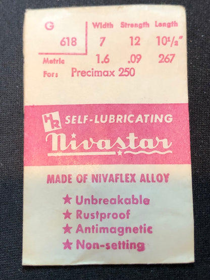HR Nivastar Mainspring G618 for Precimax caliber 250 - Alloy