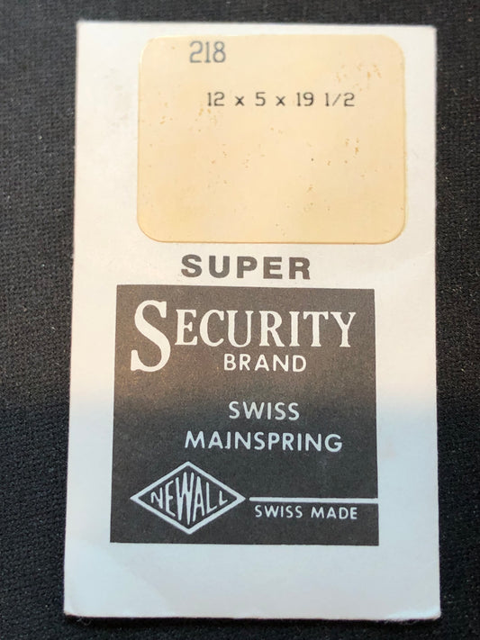 NEWALL SUPER Security Mainspring #218 for Felsa 180, 181, 283, 289, 490 - 497, 500 - 517 - Alloy