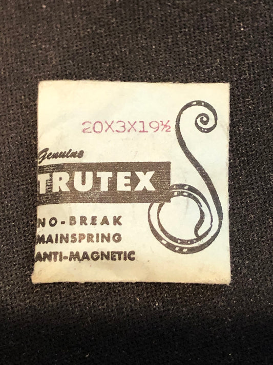 Trutex Unbreakable Mainspring for Record caliber 433 Pocket Watches - Alloy