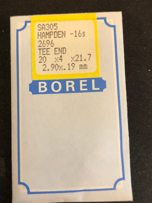 BOREL Mainspring SA305 for 16s Hampden No. 2696 - Alloy