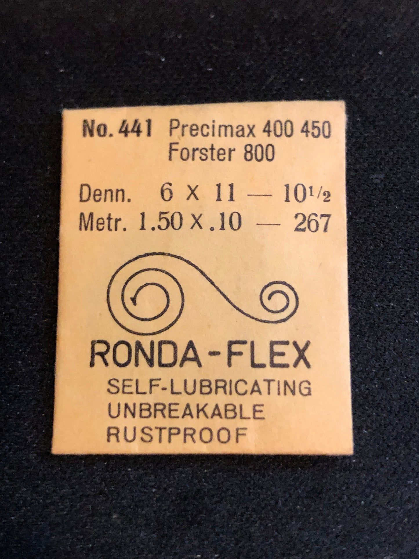 Ronda Mainspring No. 441 for Precimax caliber 400, 450, Forester caliber 800 - Alloy
