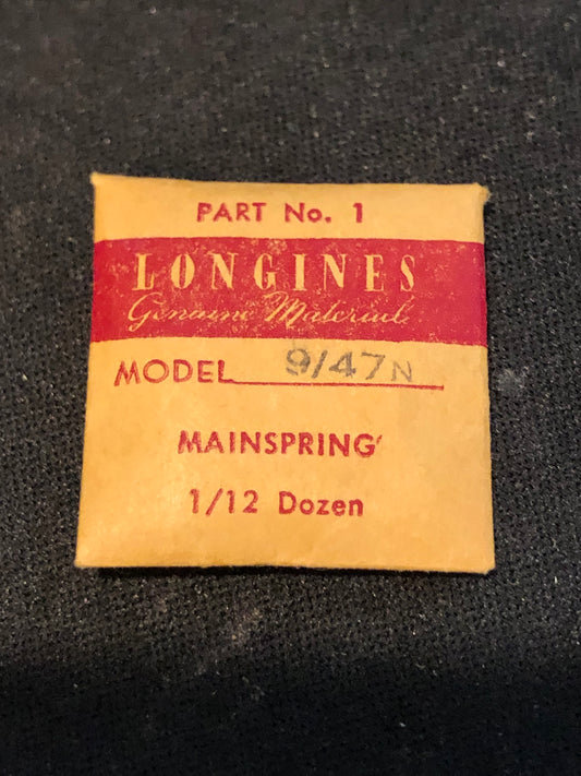 Longines Factory Mainspring for caliber 9/47N - Steel