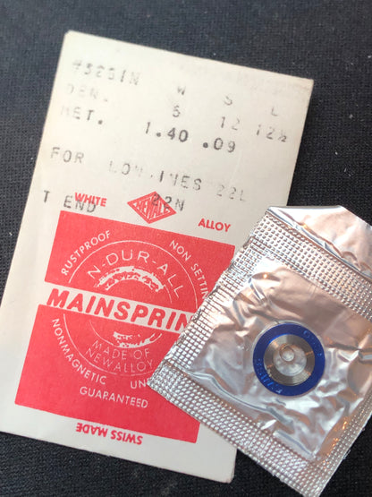 NEWALL Mainspring #3251N for Longines caliber 22L, 22N - Alloy