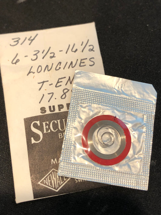 NEWALL Mainspring #314N for Longines caliber 17.78M - Alloy