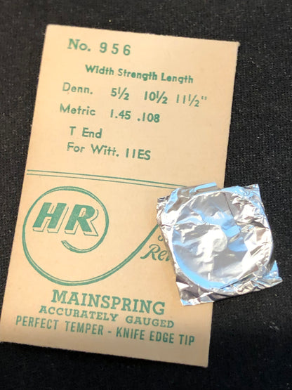 HR Mainspring #956 for Wittnauer caliber 11ES - Steel