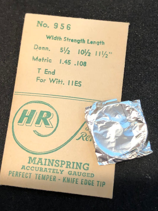 HR Mainspring #956 for Wittnauer caliber 11ES - Steel