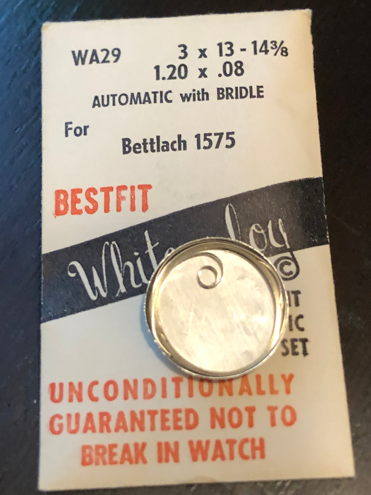 BESTFIT Mainspring WA29 for Bettlach Automatic caliber 1575, 1575N - Alloy