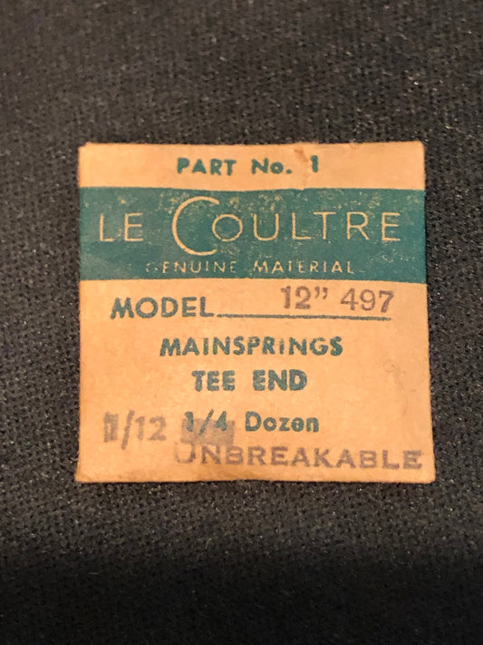 LeCoultre Factory mainspring for caliber 497 - Alloy