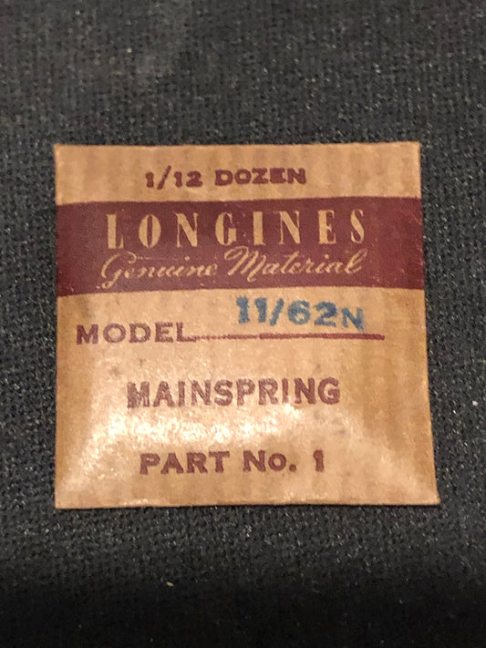 Longines Factory Mainspring for caliber 11/62N - Steel
